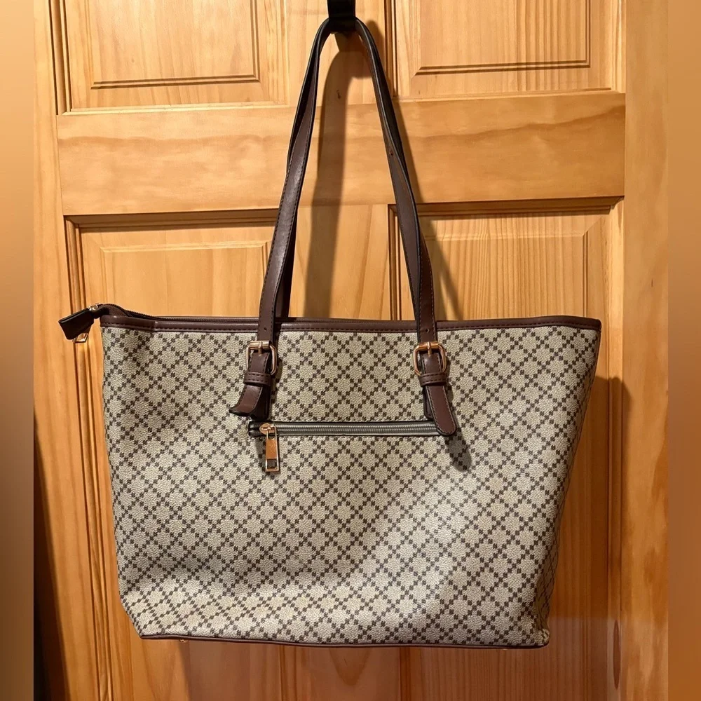 Floral Embroidered Tote Bag
